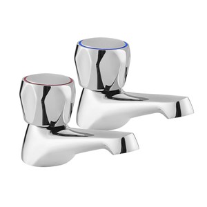 Deva Vitality Round Bath Taps Chrome - VR102