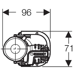 Geberit Fill Valve Type 360 with 1/2" Bottom Water Supply Connection