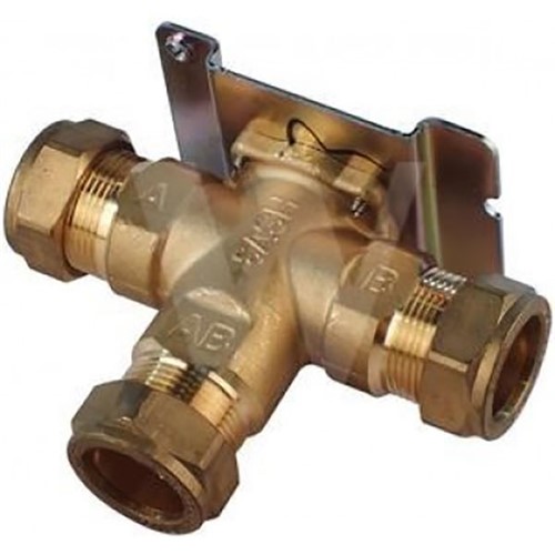 Danfoss HSV3 22mm 3 Port Motorised Valve Shoe Type Body - External Compression