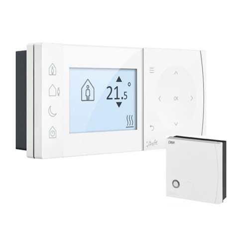 Danfoss TPOne-S + DBR RF & WiFI Programmable Room Thermostat - Mains Powered