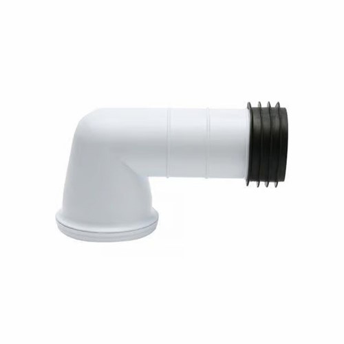 Fluidmaster Euroflo 90 degree Pan Connector White - ZB38208