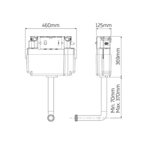 Thomas Dudley Vantage Insulated Single Flush Concealed Cistern - 315839