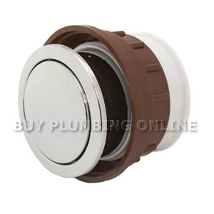 Dudley Vantage Single Flush Concealed Cistern with 73.5mm Chrome Plated Round Button - 319787