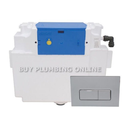 Dudley Vantage Dualflush Concealed Cistern with Reef Flush Plate - 326916