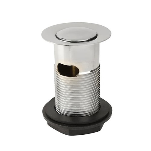 Epson Brass Body Slotted Spring Clicker Basin Waste - Chrome