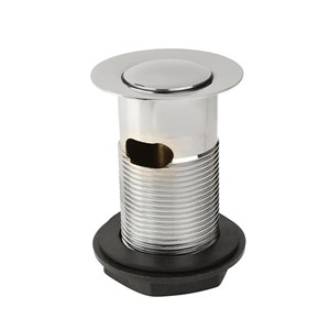 Epson Brass Body Slotted Spring Clicker Basin Waste - Chrome