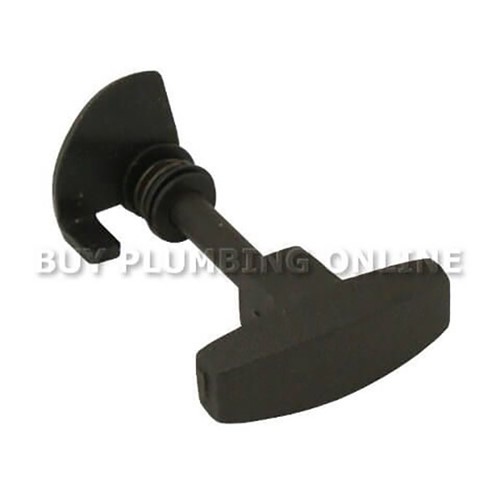 Dunsley Highlander Stove Door Knob Handle Assembly Black - 02117