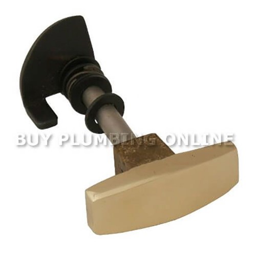Dunsley Highlander 8 & 10 Stove Door Knob Handle Assembly Brass - 02365