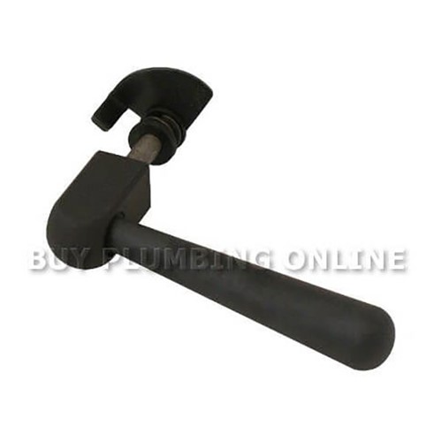 Dunsley Highlander Solo Stove Black Door Lever Handle Assembly - 02370