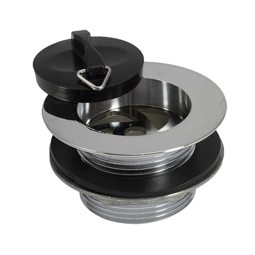 Peerless 1 1/2" Bath Waste with Solid Tail Tubby Chrome - 201350