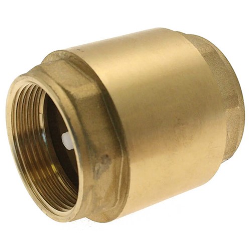 Embrass Peerless 1" Spring Check Valve FxF Brass - 307645