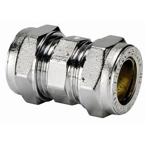 Express Compression Chrome Swivel Coupling Straight Tap Connector 15mm x 1/2"