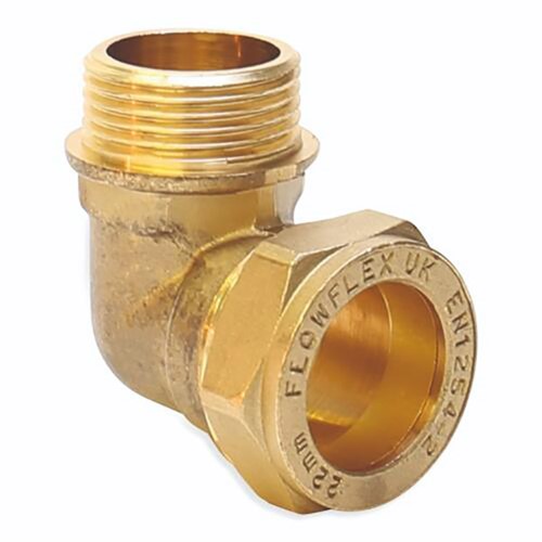 Express Compression Brass Male Elbow 10mm x 1/4"