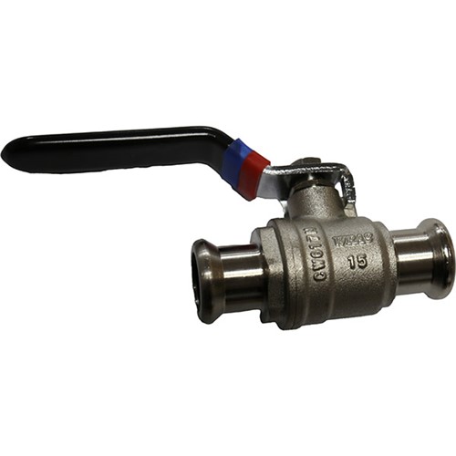 Flowflex Press 15mm Lever Arm Ballvalve - Chrome