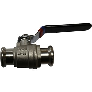 Flowflex Press 22mm Lever Arm Ballvalve - Chrome