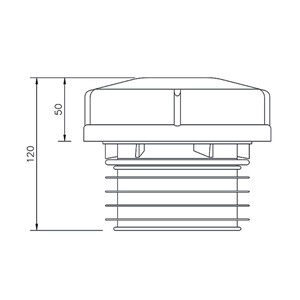 Express Push Fit External Air Admittance Valve 110mm - White