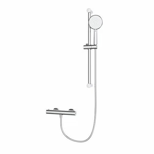 Roca Mitos Single Outlet Thermostatic Mixer Shower & Kit - Chrome