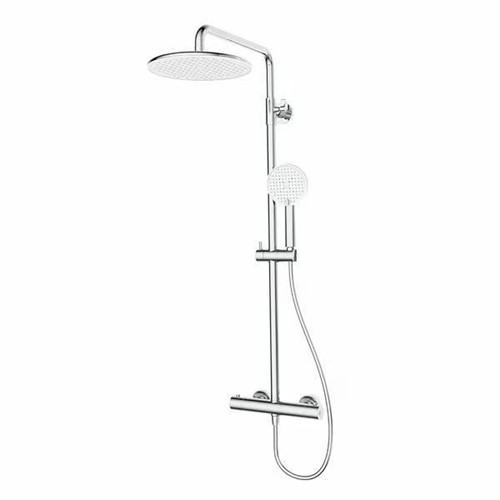 Roca Redonda Dual Outlet Thermostatic Mixer Shower & Kit - Chrome
