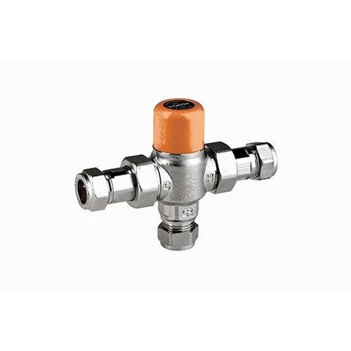 Express 15mm TMV3/2 Thermostatic Mixing Valve & Non Return Valve + Strainer