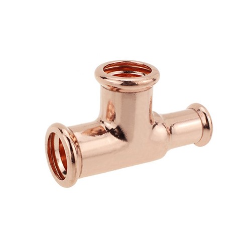 Flowflex Copper Press 22 x 15 x 22mm Reduced End Tee