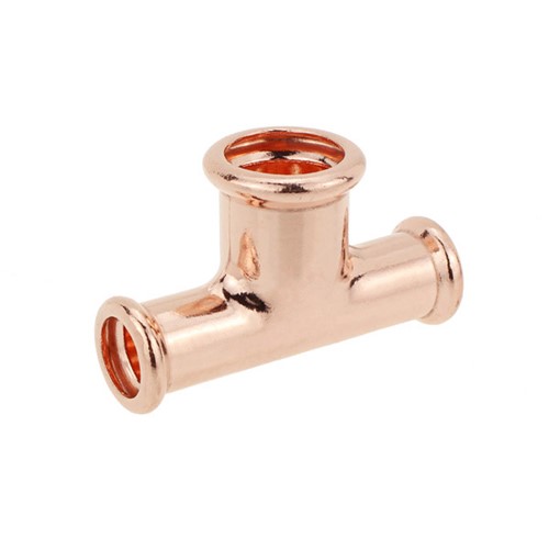 Flowflex Copper Press 22 x 15 x 15mm Reduced End & Branch Tee