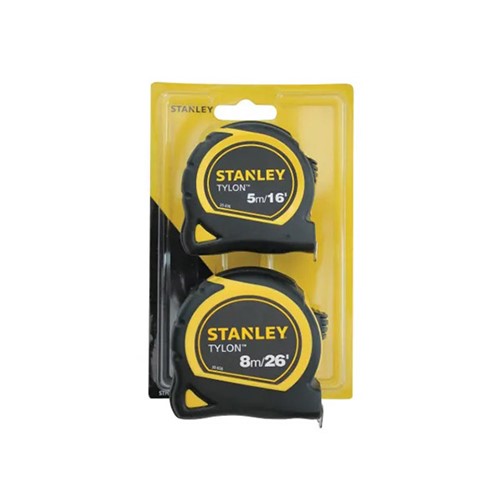 Stanley Tylon 5mtr / 16ft + 8mtr / 26ft Pocket Tapes (Twin Pack) - STHT9-98985