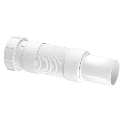 McAlpine 1 1/4" Flexible Waste Connector with Universal x Spigot Outlets