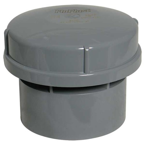 Floplast Ring Seal Soil 110mm Air Admittance Valve - Grey