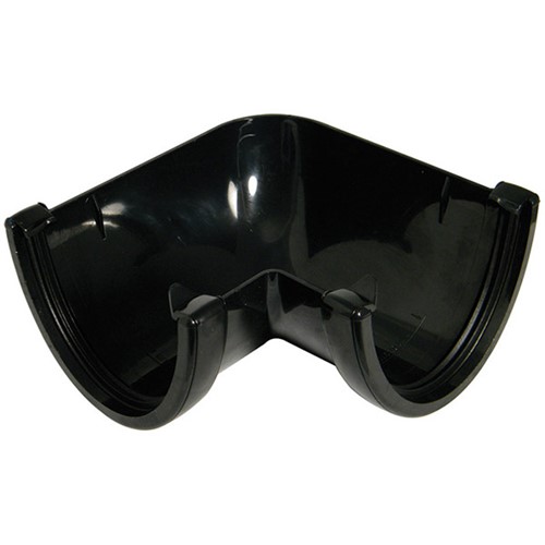 Floplast Hi-Cap 115mm 90 Degree Angle - Black - RAH1