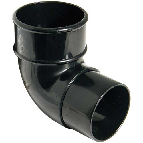 Floplast 68mm Round Downpipe 92.5 degree Offset Bend - Grey