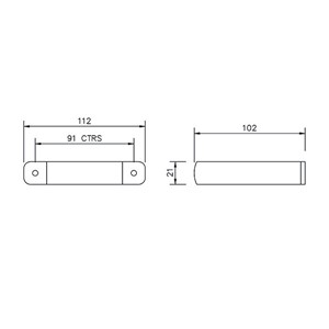 Floplast 68mm Round Downpipe Pipe Clip - Brown