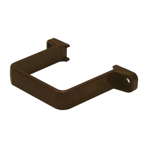 Floplast 65mm Square Downpipe Pipe Clip - Brown - RCS1