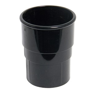 Floplast 68mm Round Downpipe Pipe Socket - Brown