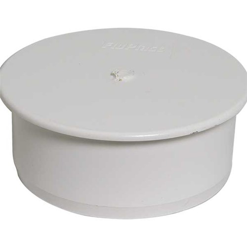 Floplast Ring Seal Soil 110mm Socket Plug - Grey