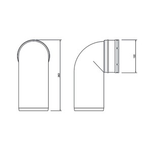 Floplast Solvent Soil 110mm 90 Degree Bend Spigot / Socket - Olive Grey - SS168
