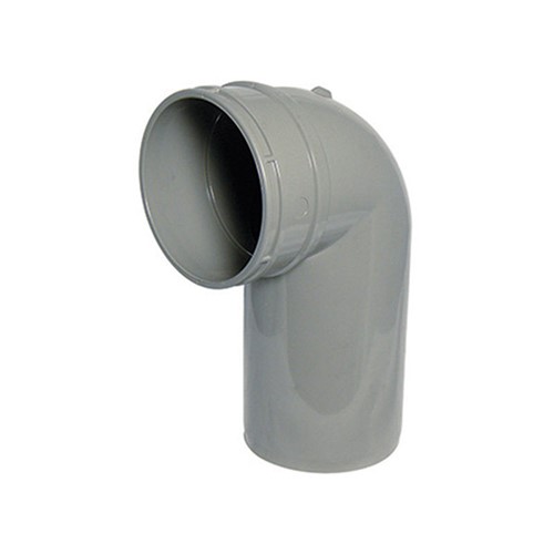 Floplast Solvent Soil 110mm 90 Degree Bend Spigot / Socket - Olive Grey - SS168