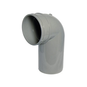 Floplast Solvent Soil 110mm 90 Degree Bend Spigot / Socket - Olive Grey - SS168