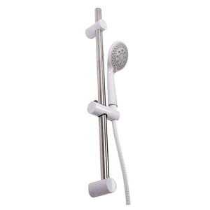 Croydex Amalfi 5 Function Shower Set with Riser Chrome / White - AM251022