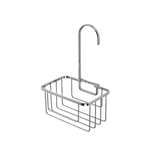 Croydex Shower Riser Rail Hook Over Caddy Chrome - QM260441