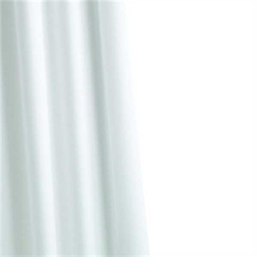 Croydex High Performance Shower Curtain 1800 x 1800mm Plain White Textile
