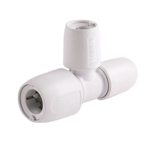 Hep2o 22 x 15 x 15mm Branch & End Reduced Tee - HD14/22W