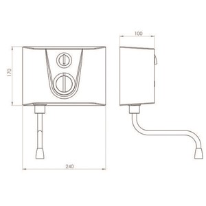 Hyco Wave 2.84kw Manual Instantaneous Hand Wash - HW30M