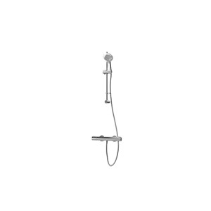 Express Enzo Deluxe Safe-Touch Thermostatic Shower with Round Riser Kit - Chrome