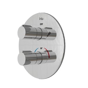 Express Enzo Concealed Dual Outlet Thermostatic Shower with Round Kit - Chorme