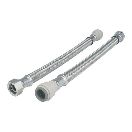 JG Speedfit 22mm x 3/4" Speedfit x Union Nut 300mm Long Braided Flexi Hose
