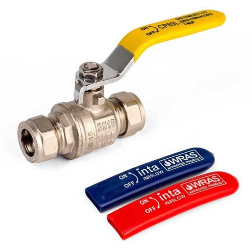 Inta Iball GWLBV12 1/2" Universal Gas and Water Lever Ball Valve