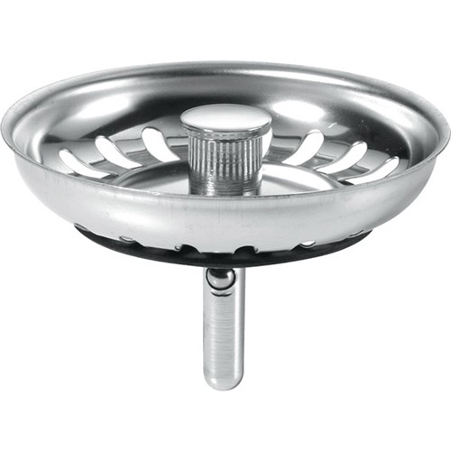 McAlpine Basket Strainer Waste Plug Stainless Steel - BWSTSS-TOP