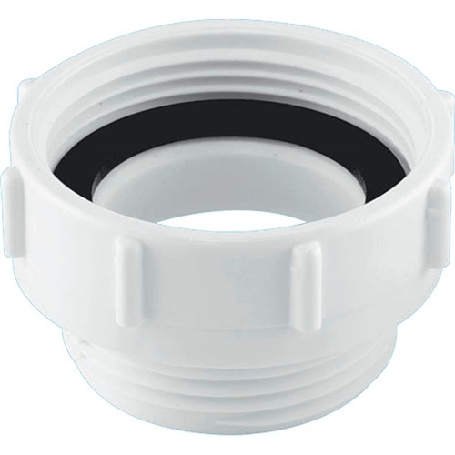 McAlpine 1 3/4" BSP Female x 1 1/2" BSP Male Coupling - White - T12B
