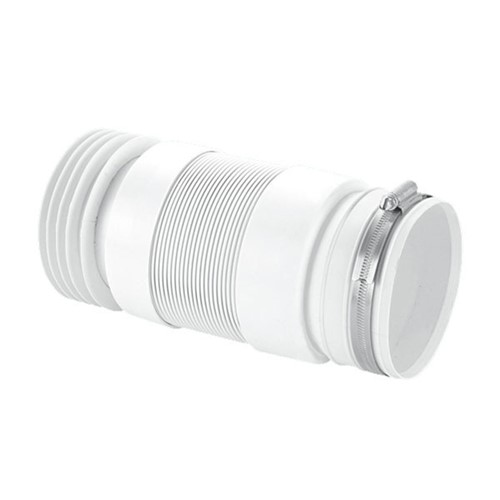 McAlpine 110mm Straight Back to Wall Flexible WC Connector