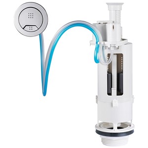 Wirquin Kayla Pneumatic Dual Flush Valve & Kara 72mm Chrome Pushbutton - DVA0500